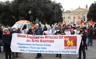 Lors d'une manifestation de retraités à Nice en décembre dernier. (archives).
