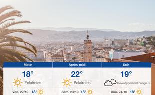 Météo Nice: Prévisions du jeudi 21 octobre 2021