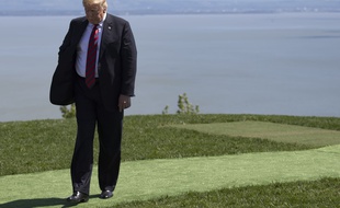 Donald Trump à Charlevoix, Québec, pendant le sommet du G7, le 8 juin 2018.