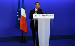 Nicolas Sarkozy le 6 décembre 2015 à Paris