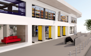 Façade du IKEA Paris la Madeleine.