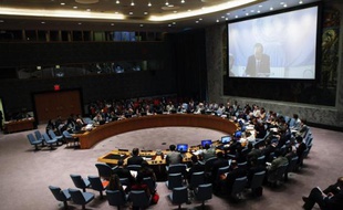 Le Conseil de sécurité de l'Onu réuni le 22 juillet 2014 à New York