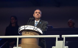 Le Premier ministre écossais Alex Salmond à l'ouverture des jeux du Commonwealth à Glasgow, le 23 juillet 2014