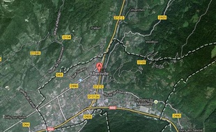 Googlemap d'Albertville (Savoie).