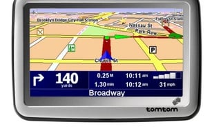 Un GPS (système de navigation assistée) de TomTom.