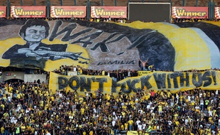 Les supporters du Beitar Jerusalem ont encore marqué les esprits la semaine passée, lors du match aller, avec une banderole guerrière inspirée par le film «Scarface».
