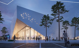 Le projet d'Arena à Poitiers, verra le jour à l'entrée du Futuroscope