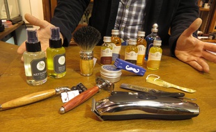 A nANTES LE 09 novembre 2014- Les produits et services pour s'occuper de sa barbe se multiplient à Nantes