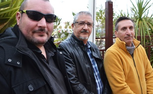Thierry Gaulin, Vincent Quesnel et Thierry Puech, de l'association OVNI Languedoc.