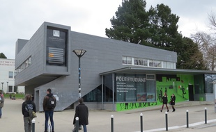 Nantes, le 3 mars 2016, le pôle étudiant sur le campus du Tertre.