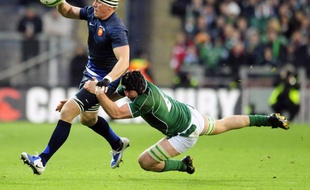 Le rugbyman français Imanol Harinordoquy, lors du match France - Irlande, le 7 février 2009.