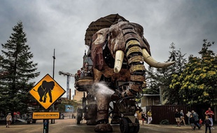 Le Grand éléphant des Machines de l'île, à Nantes.