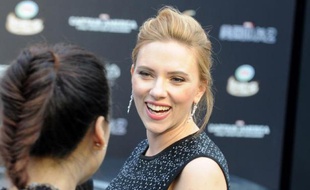 L'actrice américaine Scarlett Johansson le 24 mars 2014 à Pékin
