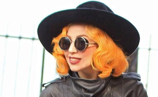 Lady Gaga à Bucarest en Roumanie, le 17 août 2012.