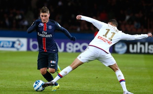 Le milieu de terrain du PSG Marco Verratti, le 13 janvier 2016 au Parc des Princes.