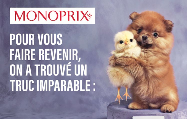 La nouvelle pub monoprix fait la part belle aux animaux trop mignons