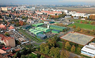 Le site aura une surface totale de 2 200 m2 (ici, encadrée de rouge).