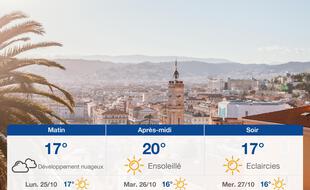 Météo Nice: Prévisions du dimanche 24 octobre 2021