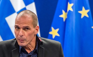 Yanis Varoufakis, le ministre grec des Finances, à Bruxelles, le 16 février 2015.