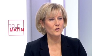 Paris, le 06 octobre 2015. Nadine Morano était l'invitée des «4 Vérités» sur France 2.