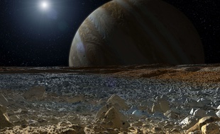 Visuel illustrant Europe, l'une des lunes de Jupiter.