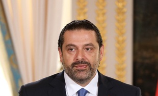 Saad Hariri, le 1er septembre 2017 à Paris, lors d'une conférence de presse. (photo d'illustration)