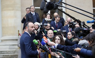 Edouard Philippe après sa rencontre avec les syndicats, le 7 janvier 2020.