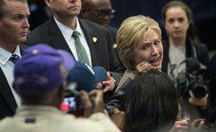 Hillary Clinton, candidate à la primaire démocrate, à Orangeburg, Caroline du sud, le 26 février 2016