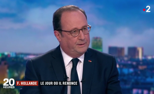 François Hollande sur France 2, le 10 avril 2018.