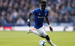 Idrissa Gueye sous le maillot d'Everton, en avril 2019.
