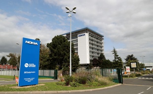 Le site de Nokia à Nozay, près de Paris.