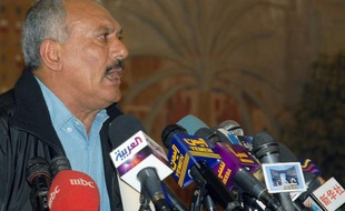 L'ex-président du Yémen, Ali Abdallah Saleh, le 30 octobre 2010 à Sanaa