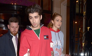 Le chanteur Zayn Malik et la top Gigi Hadid à Paris