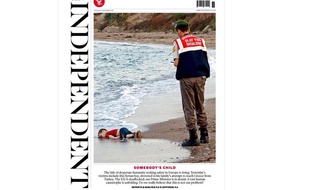 La Une du journal britannique The Independent, le jeudi 3 septembre 2015.