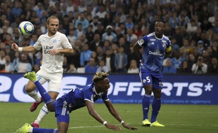 Mohamed Simakan (au premier plan) avait été aligné avec Lamine Koné à Marseille.