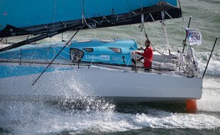 Thomas Ruyant et Morgan Lagravière ont remporté la Transat jacques-Vabre dans la catégorie Imoca, le 24 novembre 2021.