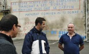 Le 3 décembre, devant l'usine Legré-Mante de la Madrague de Montredon.