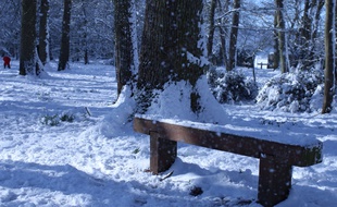 La neige a recouvert Cheptainville dans l'Essonne
