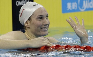 Camille Muffat aux Mondiaux de Shangaï, le 24 juillet 2011