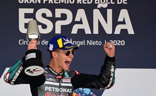 Le Français Fabio Quartararo a remporté son premier Grand Prix de MotoGP dimanche en Espagne.