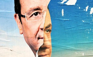 Nicolas Sarkozy et François Hollande sont les deux candidats en lice pour ce second tour de l'élection présidentielle, le 6 mai 2012