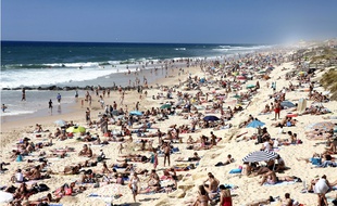 Illustration de la plage de Lacanau Océan.