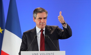 François Fillon en meeting le 17 avril 2017 à Nice.