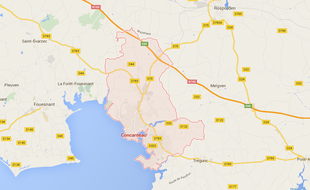 Carte de Concarneau