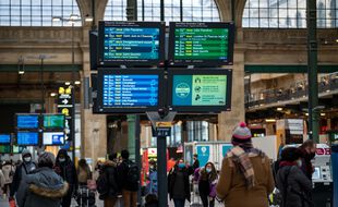 La gare du Nord à Paris, le 23 décembre 2020.