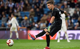 Luca Zidane a fait ses débuts à Santiago Bernabeu avec le Real Madrid face à Huesca, le 31 mars 2019.