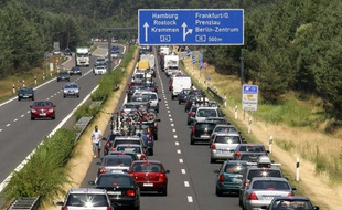 Une autoroute allemande. (Illustration)