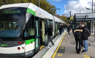 La station de tramway Commerce à Nantes.