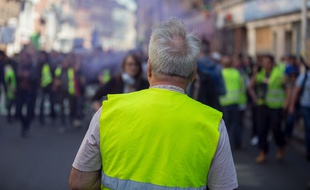 Un «gilet jaune» à Toulouse, le 20 avril 2019. Illustration.