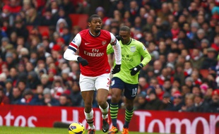 Abou Diaby lors d'un match contre Swansea le 23 février 2013.